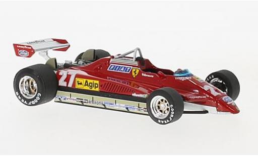 Miniature Ferrari 126 1/43 Brumm C2 Turbo No.27 formule 1 GP San Marino 1982 Ferrari 126 1/43 Brumm C2 Turbo No.27 formule 1 GP San Marino 1982 miniature