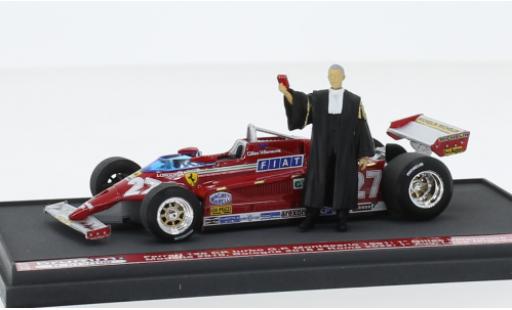 Miniature Ferrari 126 1/43 Brumm CK turbo No.27 formule 1 GP Monaco 1981 Ferrari 126 1/43 Brumm CK turbo No.27 formule 1 GP Monaco 1981 miniature