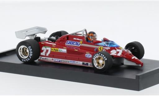 Miniature Ferrari 126 1/43 Brumm CK turbo No.27 Scuderia formule 1 Aeroporto di Treviso-Istrana 1981 Ferrari 126 1/43 Brumm CK turbo No.27 Scuderia formule 1 Aeroporto di Treviso-Istrana 1981 miniature