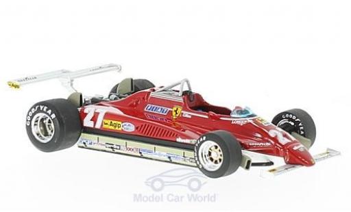 Miniature Ferrari 126 1/43 Brumm C2 Turbo No.27 Formel 1 GP Long Beach 1982 G.Villeneuve Ferrari 126 1/43 Brumm C2 Turbo No.27 Formel 1 GP Long Beach 1982 G.Villeneuve miniature