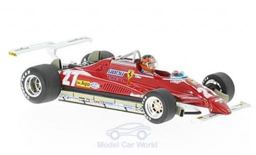 Miniature Ferrari 126 1/43 Brumm C2 Turbo No.27 Formel 1 GP Long Beach 1982 mit Fahrerfigur G.Villeneuve Ferrari 126 1/43 Brumm C2 Turbo No.27 Formel 1 GP Long Beach 1982 mit Fahrerfigur G.Villeneuve miniature