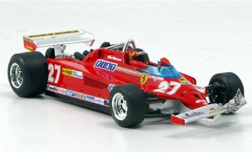 Miniature Ferrari 126 1/43 Brumm CK Turbo No.27 Scuderia Formel 1 GP Kanada 1981 avec figurine de conducteur ronde 39-54 G.Villeneuve Ferrari 126 1/43 Brumm CK Turbo No.27 Scuderia Formel 1 GP Kanada 1981 avec figurine de conducteur ronde 39-54 G.Villeneuve miniature