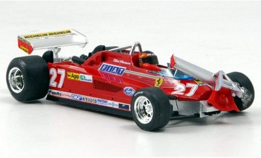Miniature Ferrari 126 1/43 Brumm CK Turbo No.27 Scuderia Formel 1 GP Kanada 1981 ronde 55-56 G.Villeneuve Ferrari 126 1/43 Brumm CK Turbo No.27 Scuderia Formel 1 GP Kanada 1981 ronde 55-56 G.Villeneuve miniature