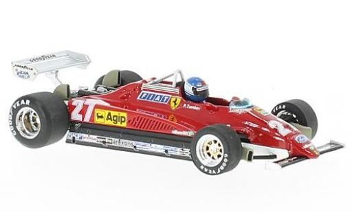 Miniature Ferrari 126 1/43 Brumm C2 turbo No.27 Formel 1 GP Italien 1982 avec figurine de conducteur P.Tambay Ferrari 126 1/43 Brumm C2 turbo No.27 Formel 1 GP Italien 1982 avec figurine de conducteur P.Tambay miniature