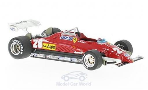 Miniature Ferrari 126 1982 1/43 Brumm C2 turbo No.28 Formel 1 GP Italien 1982 M.Andretti Ferrari 126 1982 1/43 Brumm C2 turbo No.28 Formel 1 GP Italien 1982 M.Andretti miniature