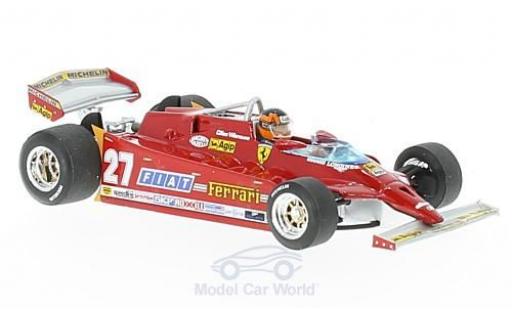 Miniature Ferrari 126 1/43 Brumm CK turbo No.27 Formel 1 GP USA 1981 mit Fahrerfigur G.Villeneuve Ferrari 126 1/43 Brumm CK turbo No.27 Formel 1 GP USA 1981 mit Fahrerfigur G.Villeneuve miniature