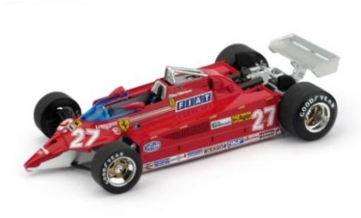 Miniature Ferrari 126 1/43 Brumm CK turbo No.27 Scuderia Aeroporto di Treviso-Istrana 1981 Duell mit Lockheed F-104 G.Villeneuve Ferrari 126 1/43 Brumm CK turbo No.27 Scuderia Aeroporto di Treviso-Istrana 1981 Duell mit Lockheed F-104 G.Villeneuve miniature