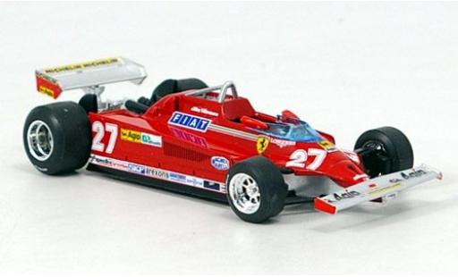 Miniature Ferrari 126 1/43 Brumm CK Turbo No.27 Scuderia Formel 1 GP Italien 1981 G.Villeneuve Ferrari 126 1/43 Brumm CK Turbo No.27 Scuderia Formel 1 GP Italien 1981 G.Villeneuve miniature