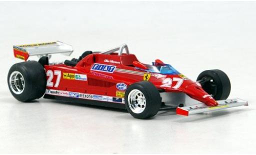 Miniature Ferrari 126 1/43 Brumm CK Turbo No.27 Scuderia Formel 1 GP Monte Carlo 1981 G.Villeneuve sans Vitrine Ferrari 126 1/43 Brumm CK Turbo No.27 Scuderia Formel 1 GP Monte Carlo 1981 G.Villeneuve sans Vitrine miniature