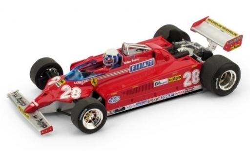 Miniature Ferrari 126 1/43 Brumm CK Turbo No.28 Scuderia Formel 1 GP Monaco 1981 y compris les figurine de conducteur D.Pironi Ferrari 126 1/43 Brumm CK Turbo No.28 Scuderia Formel 1 GP Monaco 1981 y compris les figurine de conducteur D.Pironi miniature