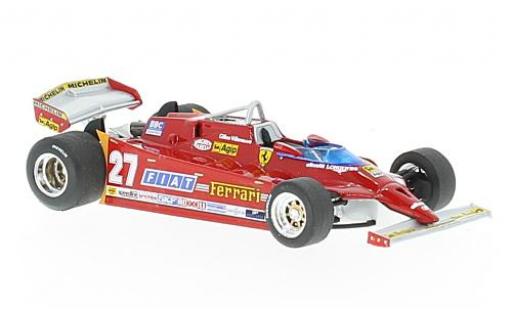 Miniature Ferrari 126 1/43 Brumm CX comprex No.27 Formel 1 GP USA 1981 G.Villeneuve Ferrari 126 1/43 Brumm CX comprex No.27 Formel 1 GP USA 1981 G.Villeneuve miniature