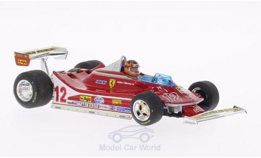 Miniature Ferrari 312 T4 1/43 Brumm T4 No.12 GP Frankreich 1979 mit Fahrerfigur G.Villeneuve Ferrari 312 T4 1/43 Brumm T4 No.12 GP Frankreich 1979 mit Fahrerfigur G.Villeneuve miniature