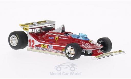 Miniature Ferrari 312 T4 1/43 Brumm T4 No.12 GP Monaco 1979 G.Villeneuve Ferrari 312 T4 1/43 Brumm T4 No.12 GP Monaco 1979 G.Villeneuve miniature