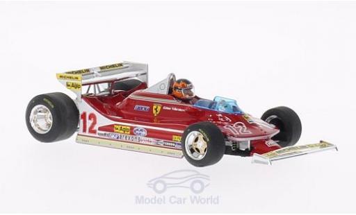 Miniature Ferrari 312 T4 1/43 Brumm T4 No.12 GP Monaco 1979 mit Fahrerfigur G.Villeneuve Ferrari 312 T4 1/43 Brumm T4 No.12 GP Monaco 1979 mit Fahrerfigur G.Villeneuve miniature