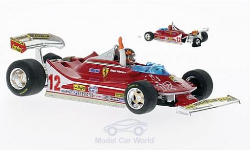 Miniature Ferrari 312 T4 1/43 Brumm T4 No.12 GP Niederlande 1979 mit Figur G.Villeneuve Ferrari 312 T4 1/43 Brumm T4 No.12 GP Niederlande 1979 mit Figur G.Villeneuve miniature