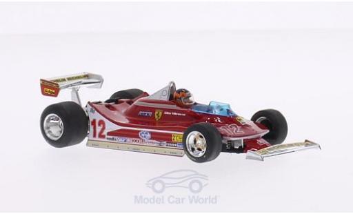 Miniature Ferrari 312 T4 1/43 Brumm T4 No.12 Scuderia Formel 1 GP USA West 1979 mit Fahrerfigur G.Villeneuve Ferrari 312 T4 1/43 Brumm T4 No.12 Scuderia Formel 1 GP USA West 1979 mit Fahrerfigur G.Villeneuve miniature