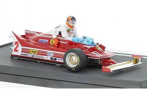 Miniature Ferrari 312 P 1/43 Brumm T5 No.2 Formel 1 GP Italien 1980 mit Fahrerfigur G.Villeneuve Ferrari 312 P 1/43 Brumm T5 No.2 Formel 1 GP Italien 1980 mit Fahrerfigur G.Villeneuve miniature