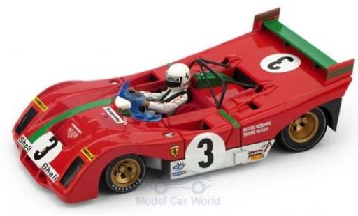 Miniature Ferrari 312 1/43 Brumm PB RHD No.3 Targa Florio 1972 A.Merzario Ferrari 312 1/43 Brumm PB RHD No.3 Targa Florio 1972 A.Merzario miniature
