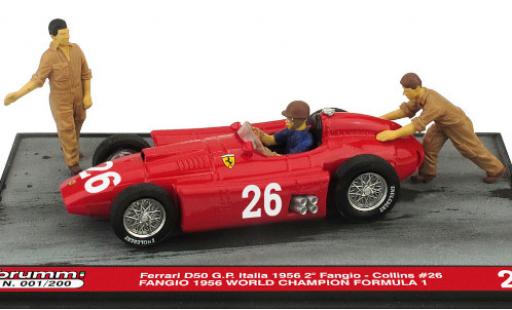 Miniature Ferrari D50 1/43 Brumm No.26 Formel 1 GP Italien 1956 avec figurines in Emballage sp�cial J.M.Fangio Ferrari D50 1/43 Brumm No.26 Formel 1 GP Italien 1956 avec figurines in Emballage sp�cial J.M.Fangio miniature