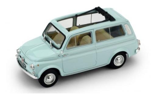 Fiat 500 1/43 Brumm Giardiniera bleue 1960 miniature