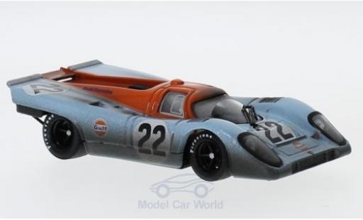 Miniature Porsche 917 1970 1/43 Brumm K No.22 JWA-Gulf Racing Team Gulf 24h Le Mans 1970 mit Rennspuren M.Hailwood/D.Hobbs Porsche 917 1970 1/43 Brumm K No.22 JWA-Gulf Racing Team Gulf 24h Le Mans 1970 mit Rennspuren M.Hailwood/D.Hobbs miniature