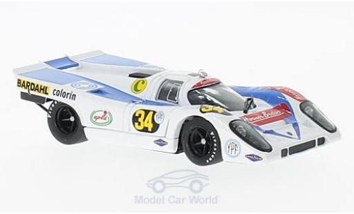 Miniature Porsche 917 1971 1/43 Brumm K No.34 Zitro Racing 1000 Km Buenos Aires 1971 D.Martin/P.Brea Porsche 917 1971 1/43 Brumm K No.34 Zitro Racing 1000 Km Buenos Aires 1971 D.Martin/P.Brea miniature