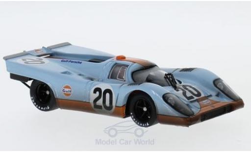Miniature Porsche 917 1970 1/43 Brumm K RHD No.20 JWA-Gulf Racing Team Gulf 24h Le Mans 1970 mit Rennspuren J.Siffert/B.Redman Porsche 917 1970 1/43 Brumm K RHD No.20 JWA-Gulf Racing Team Gulf 24h Le Mans 1970 mit Rennspuren J.Siffert/B.Redman miniature