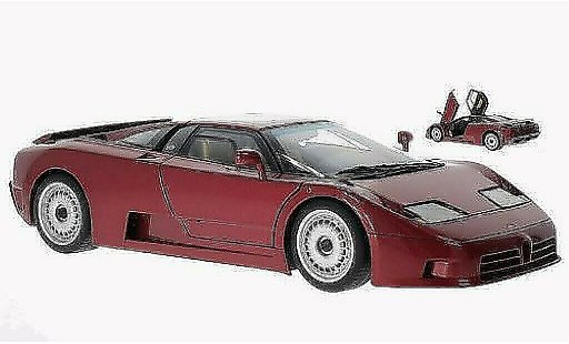 Bugatti EB110 GT 1/18 Autoart metallise rouge 1991 miniature