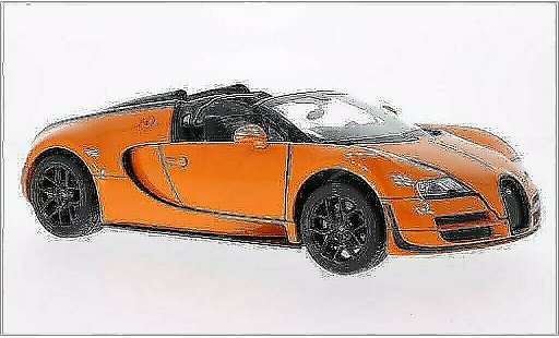 Bugatti Veyron Vitesse 1/18 Rastar 16.4 Grand Sport orange miniature