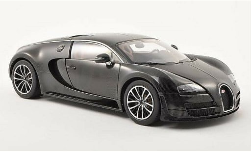 Bugatti Veyron Super Sport 1/18 Autoart 16.4 carbon-noire 2010 miniature