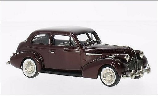 Buick Century Sedan 1/43 Brooklin 2-door Touring M-68 metallise rouge 1939 miniature