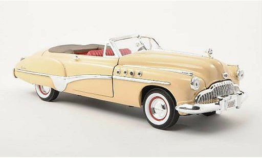 Buick Roadmaster Convertible 1/18 Motormax Cabriolet beige 1949 miniature