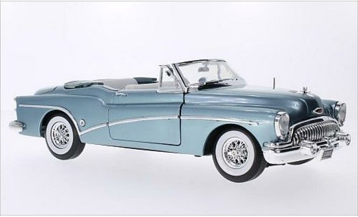 Buick Skylark Convertible 1/18 Motormax Cabriolet metallise bleu 1953 miniature