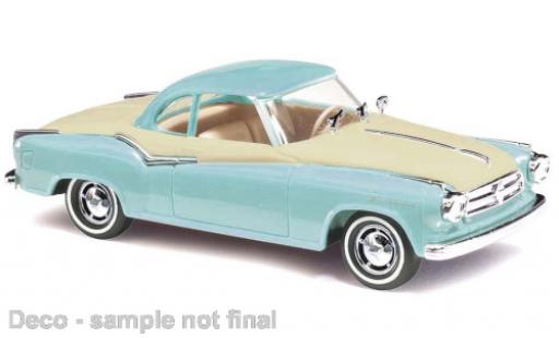 Miniature Borgward Isabella 1/87 Busch Coupe bleu clair/beige clair Borgward Isabella 1/87 Busch Coupe bleu clair/beige clair miniature