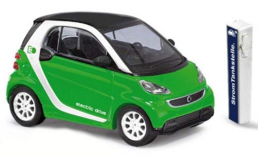 Miniature Smart ForTwo 1/87 Busch Fortwo Electric Drive metallise verte 2012 Smart ForTwo 1/87 Busch Fortwo Electric Drive metallise verte 2012 miniature