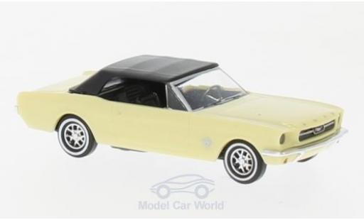Miniature Ford Mustang 1/87 Busch Cabrio jaune 1964 mit Softtop Ford Mustang 1/87 Busch Cabrio jaune 1964 mit Softtop miniature