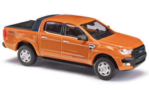 Miniature Ford Ranger 1/87 Busch DoKa Wildtrak metallise orange 2016 Ford Ranger 1/87 Busch DoKa Wildtrak metallise orange 2016 miniature