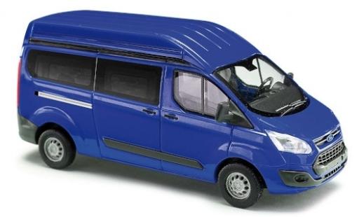 Miniature Ford Transit 1/87 Busch Custom Hochdach bleue bus Ford Transit 1/87 Busch Custom Hochdach bleue bus miniature