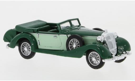 Miniature Horch 853 1/87 Busch Cabriolet verte/verte mit Gepäckkoffer Horch 853 1/87 Busch Cabriolet verte/verte mit Gepäckkoffer miniature
