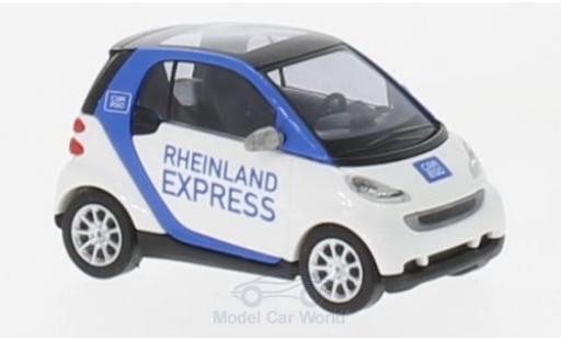 Miniature Smart ForTwo 1/87 Busch Fortwo Rheinland Express 2007 Car2go Smart ForTwo 1/87 Busch Fortwo Rheinland Express 2007 Car2go miniature