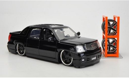Cadillac Escalade tuning 1/24 Jada Toys EXT noire 2002 miniature