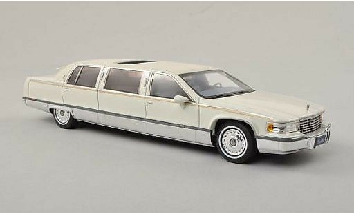Cadillac Fleetwood Limousine 1/43 GLM Berline blanche/mat-blanche 1991 miniature