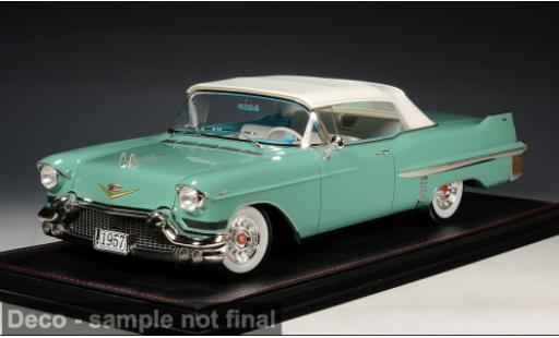 Cadillac Series 62 1/18 Stamp Models Cabriolet turquoise/blanche 1957 1:18 miniature