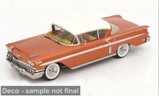 Miniature Chevrolet Bel Air Impala bronze/blanche 1958 1/18 KK Scale