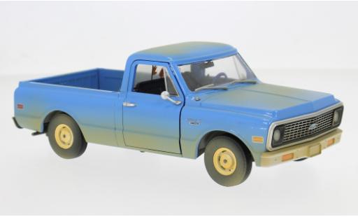 Chevrolet C-10 1/24 Greenlight bleue 1971 1:24 miniature
