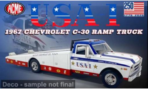 Chevrolet C-30 1/18 ACME Ramp Truck 1967 USA-1 1:18 miniature