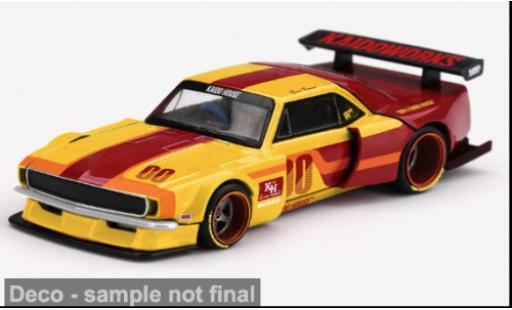 Chevrolet Camaro 1/64 Mini GT rouge/jaune 1979 Kaido Racing Team V1 1:64 miniature