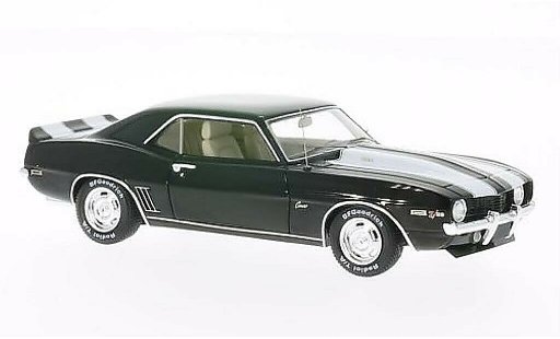 Chevrolet Camaro Z28 1/43 Spark noire avec blancheen bandes 1969 miniature