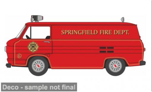 Chevrolet Corvair 1/87 Oxford 95 Corvan 1961 Springfield Fire Dept. 1:87 miniature