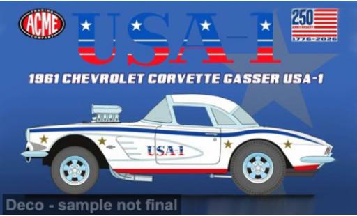 Chevrolet Corvette 1/18 ACME 1961 USA-1 1:18 miniature